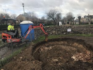 Newmarket Memorial Gardens Digging
